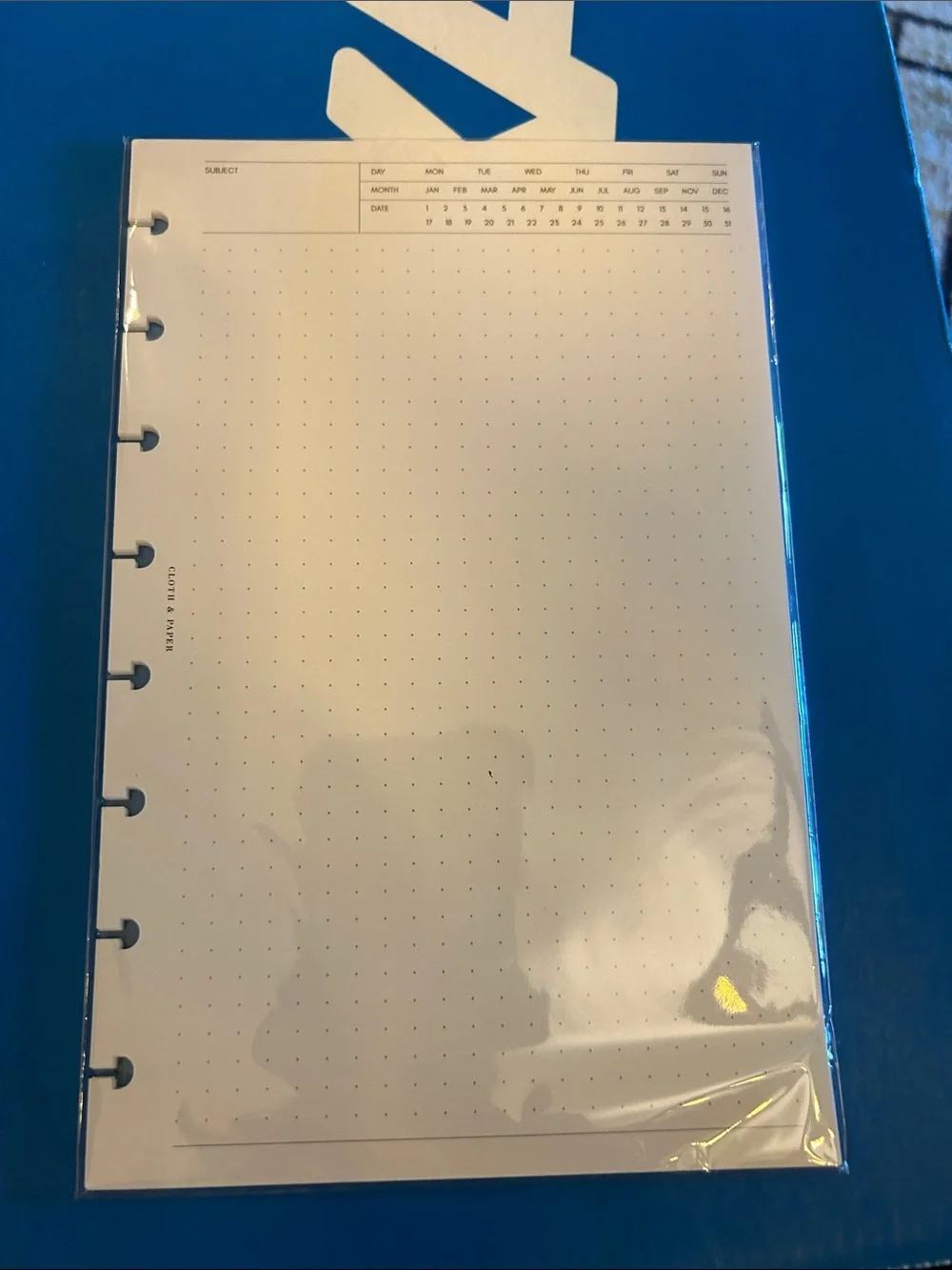 Half Letter Dot Grid Executive Notes Refill - White